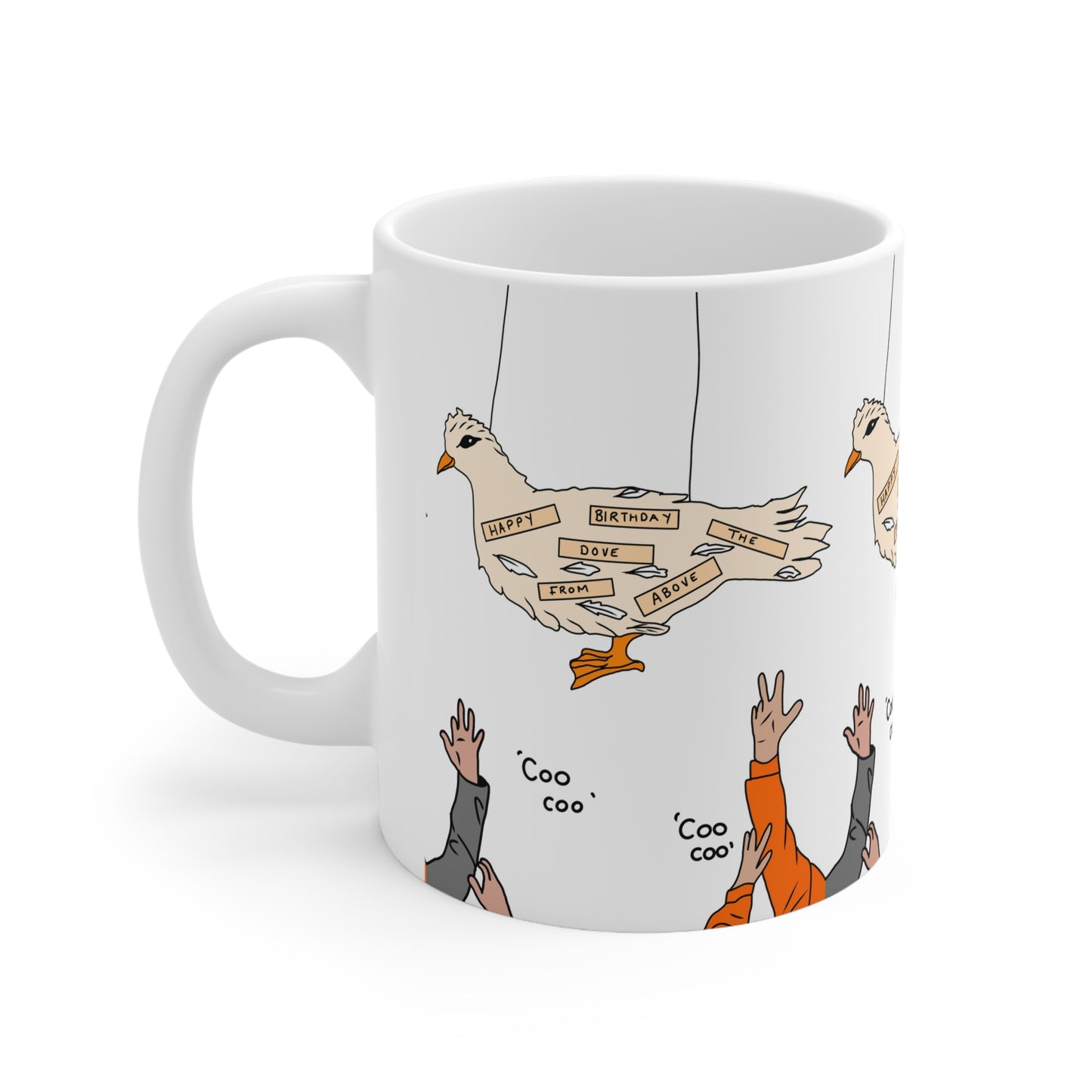 Shooting Stars Dove From Above Birthday Mug