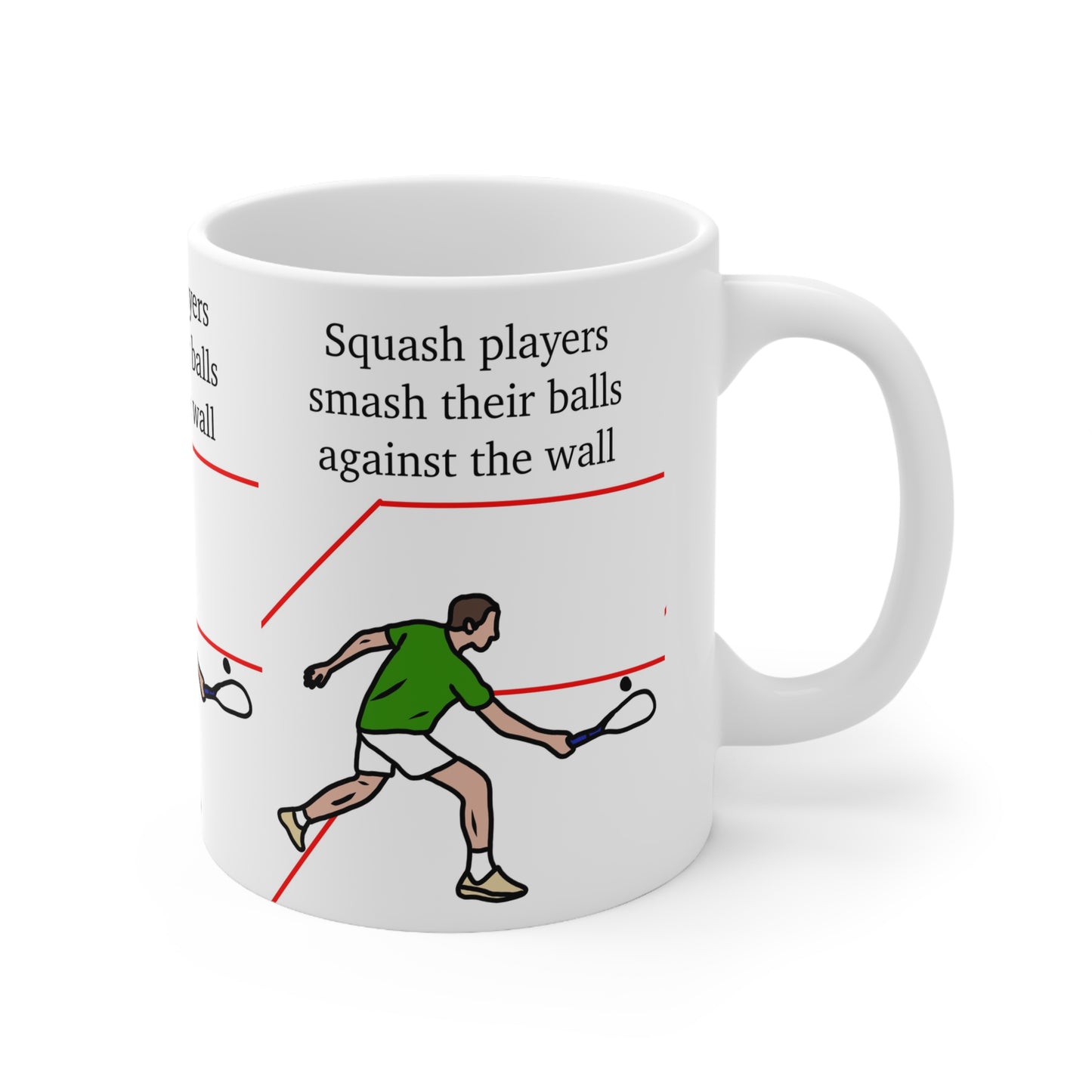 Squash Player | Funny Mug | More Jam
