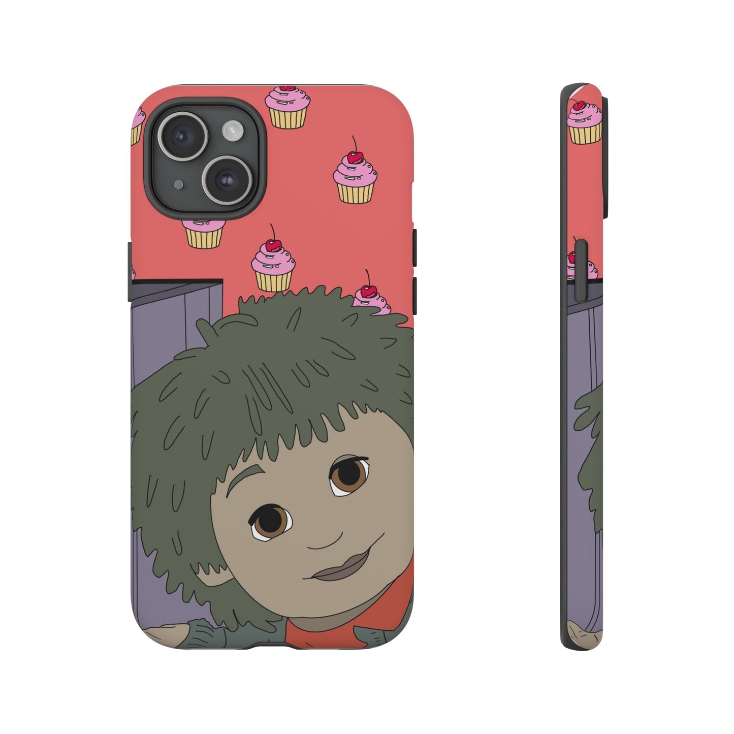 Cute Cupcake Tiny Phone Case — Whimsical Retro Character Protective Cover