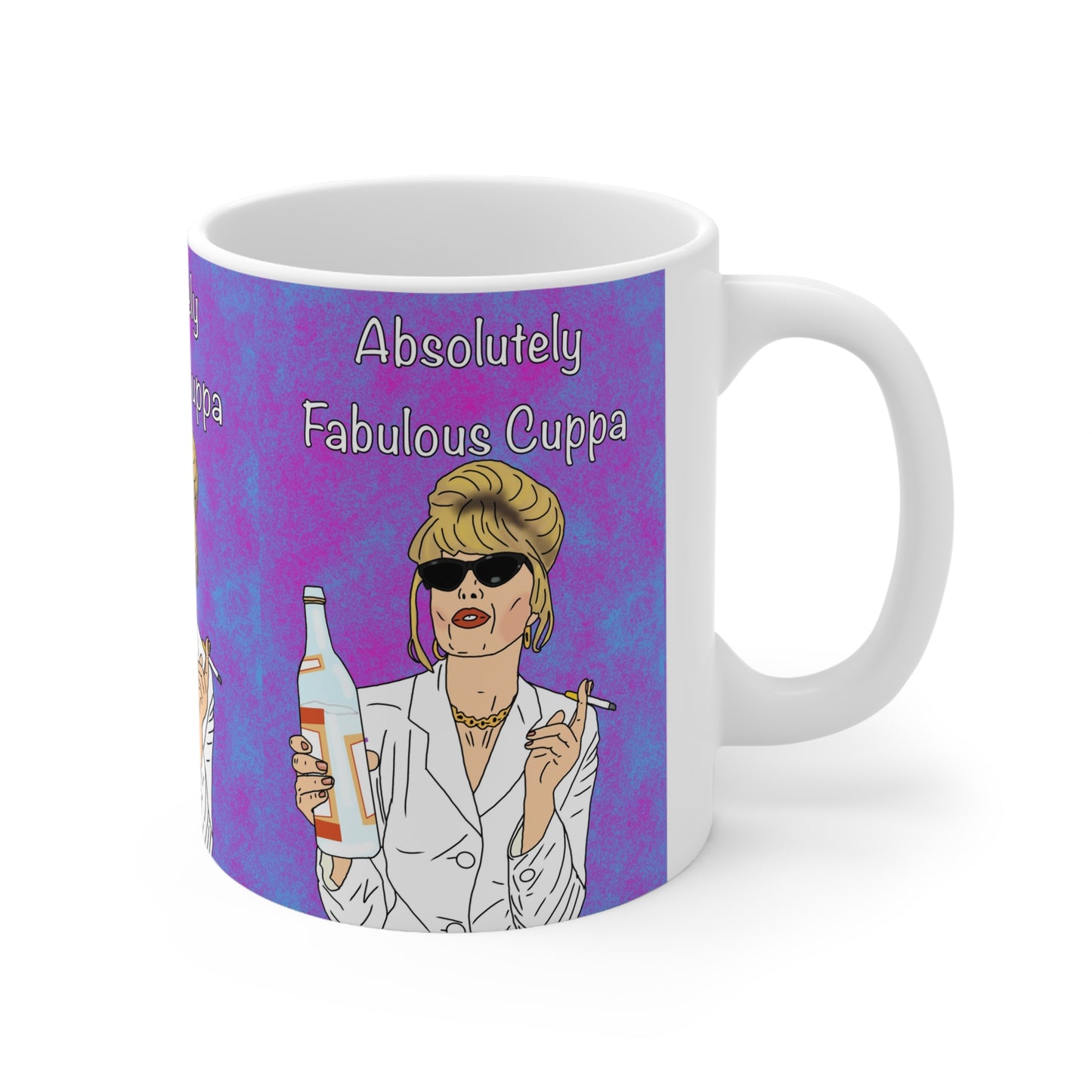Absolutely Fabulous Cuppa Mug — Funny Retro Ceramic Coffee Cup