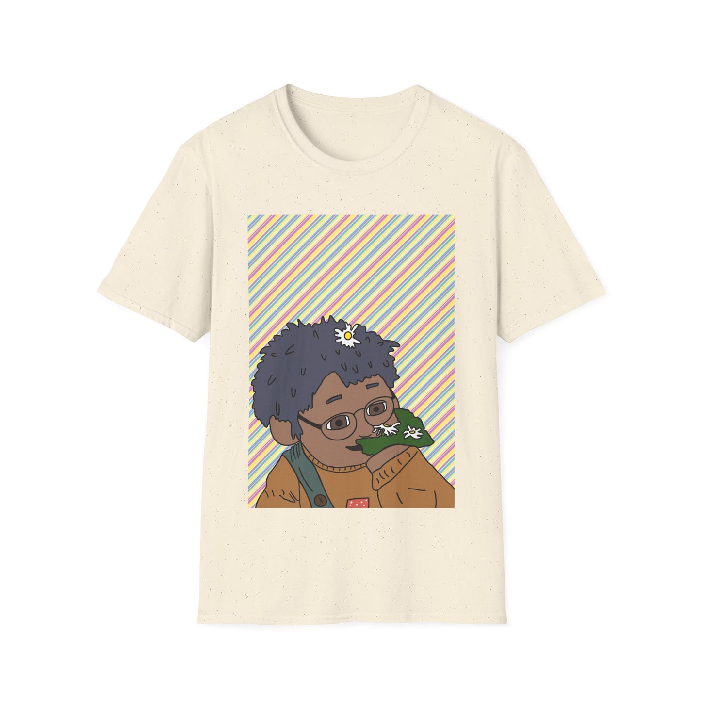 Retro T‑Shirt — Tom Sniffing Flowers Graphic Tee