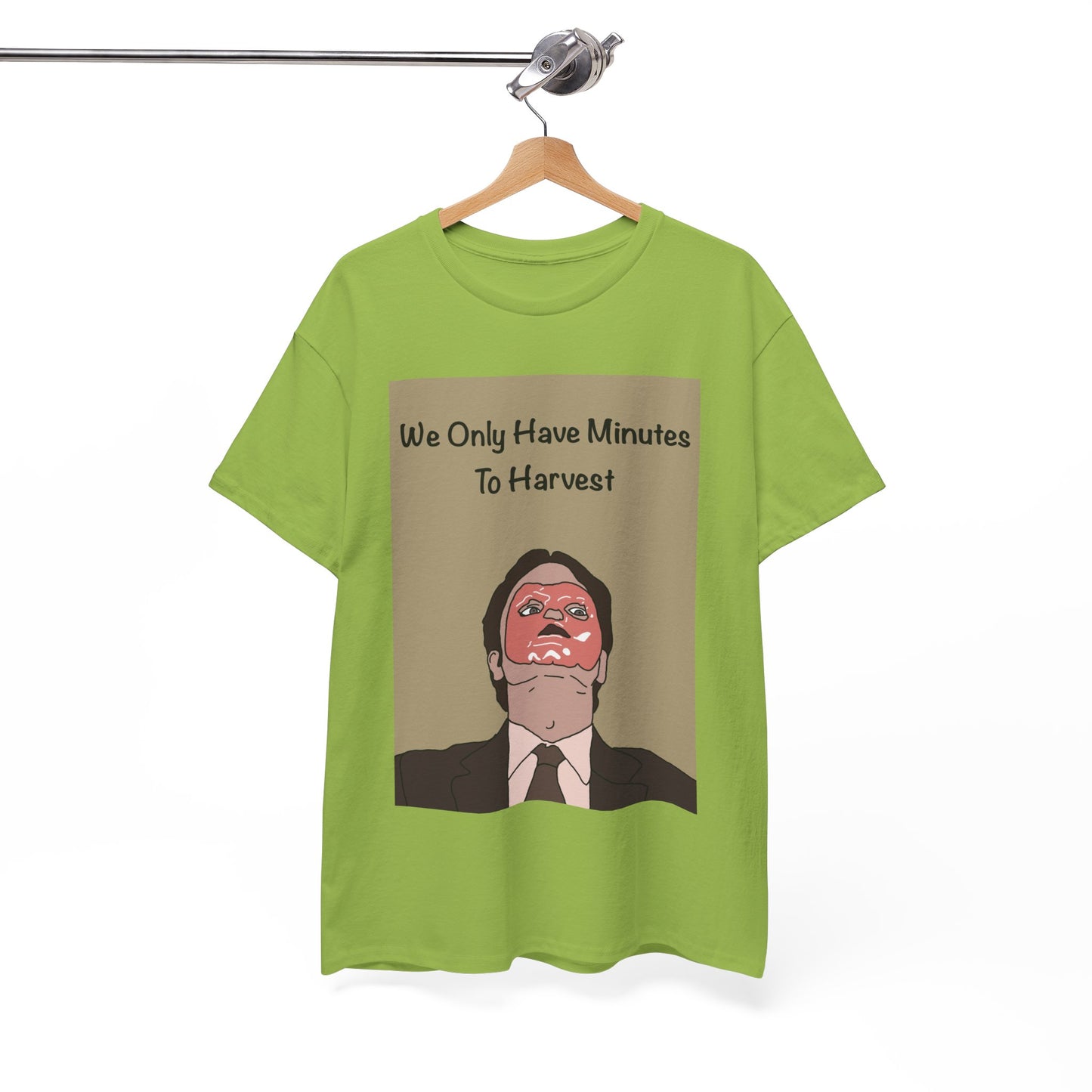 The Office Dwight Schrute Graphic T-Shirt — 'We Only Have Minutes To Harvest'