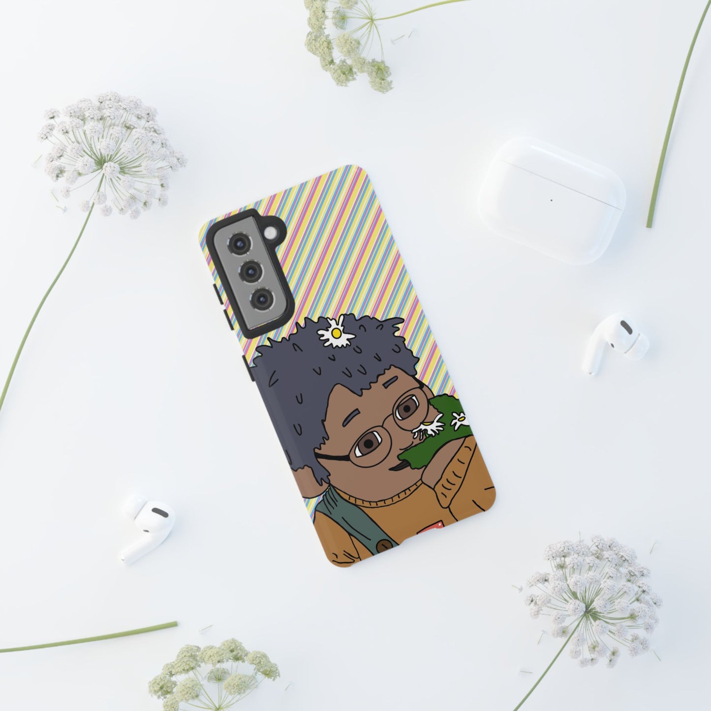 Cute Flowers Tom Phone Case —