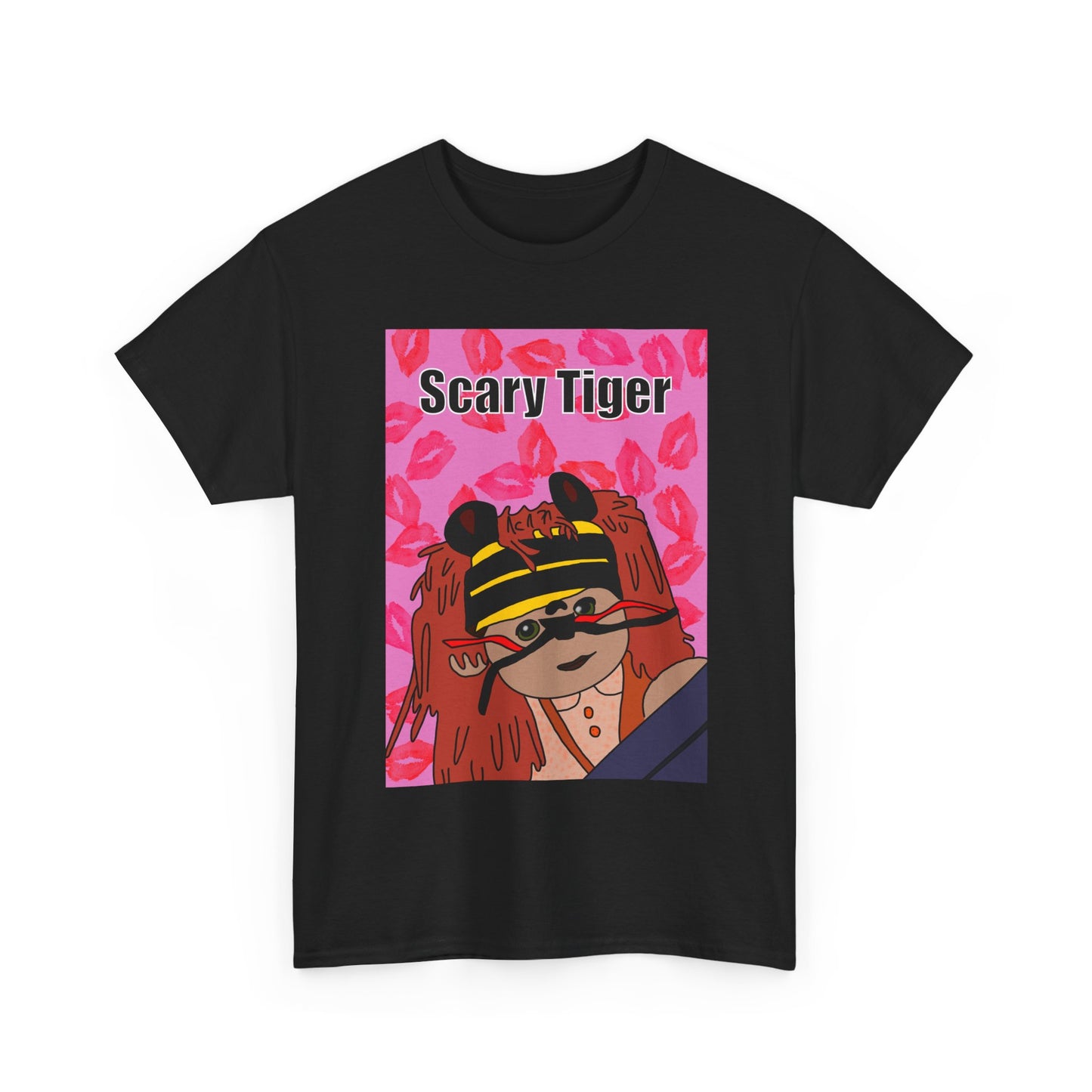 Limited Edition Valentines Day Scary Tiger Graphic Tee