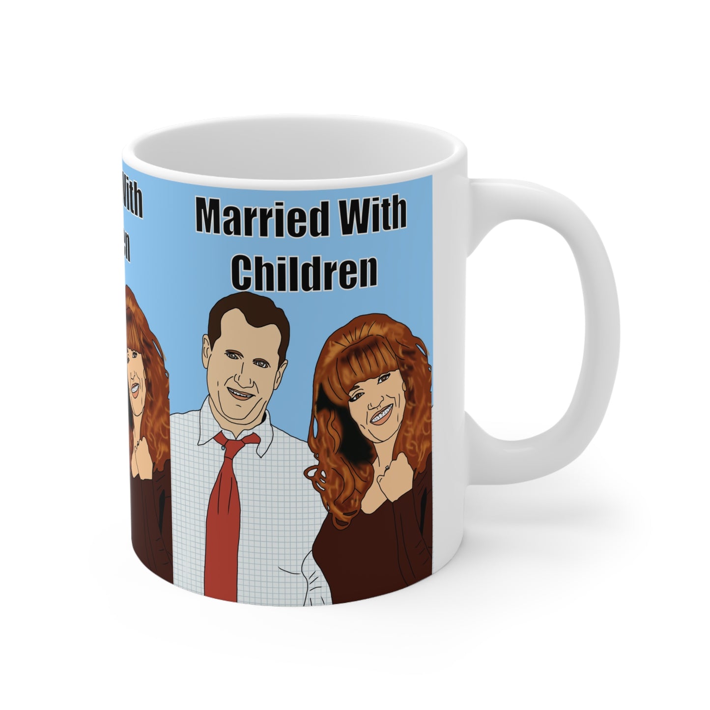 Married With Children Cartoon Family Ceramic Coffee Mug
