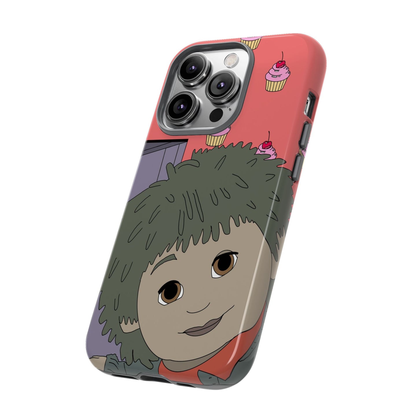 Cute Cupcake Tiny Phone Case — Whimsical Retro Character Protective Cover