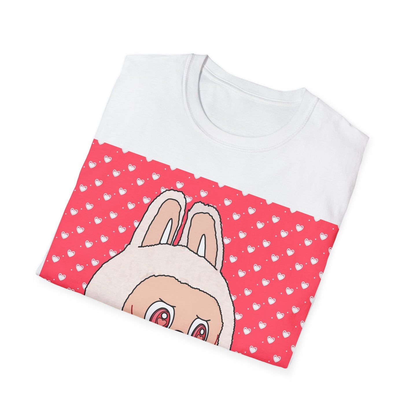 Cute Labubu T-Shirt — Heart Lollipop Valentine Tee