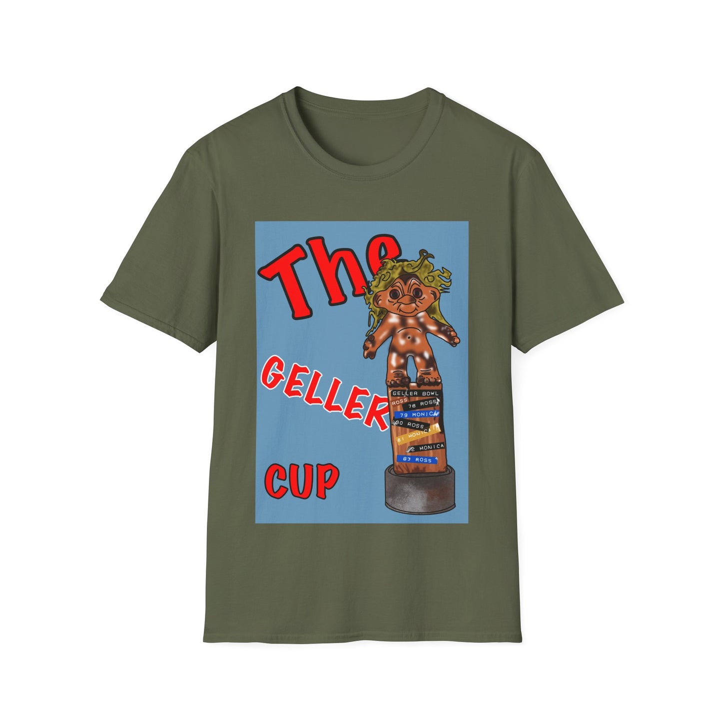 Friends TV Show Geller Cup T-Shirt — Retro Trophy Graphic Tee