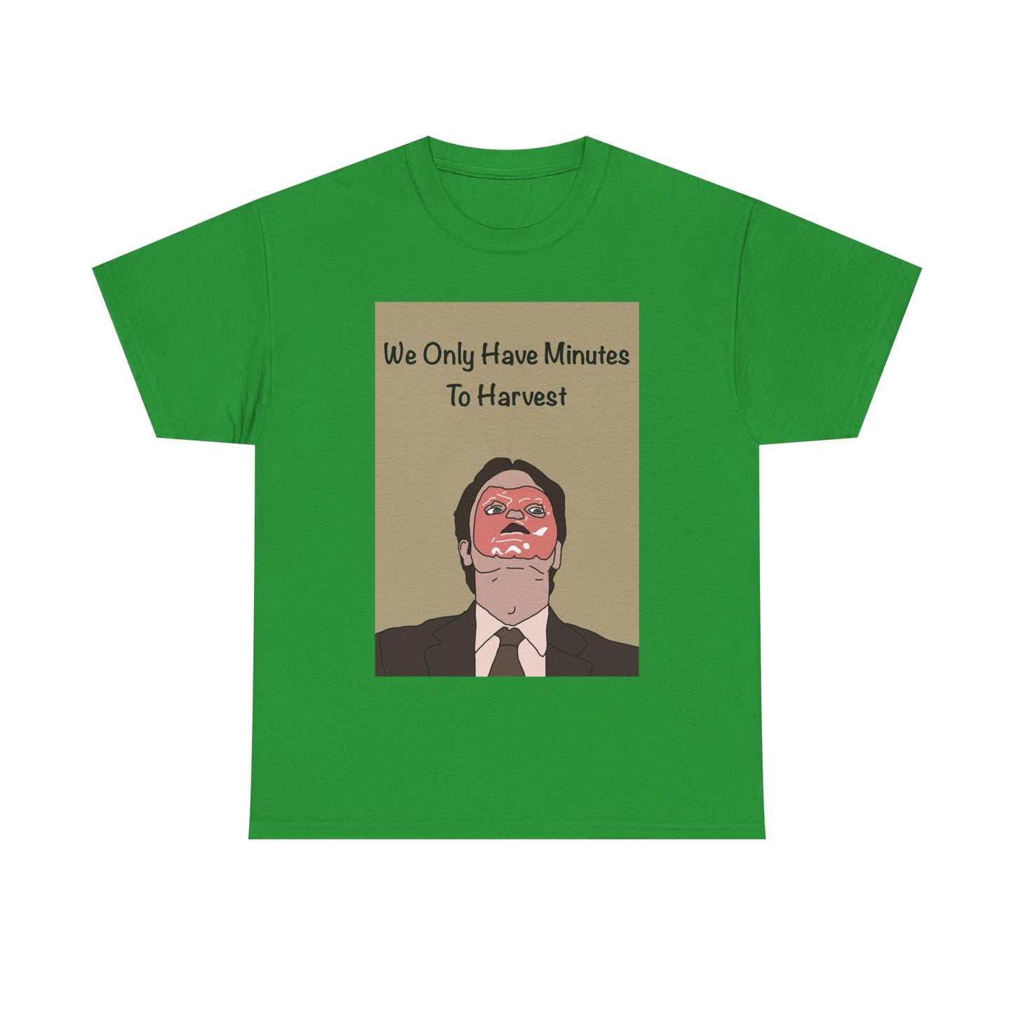 The Office Dwight Schrute Graphic T-Shirt — 'We Only Have Minutes To Harvest'