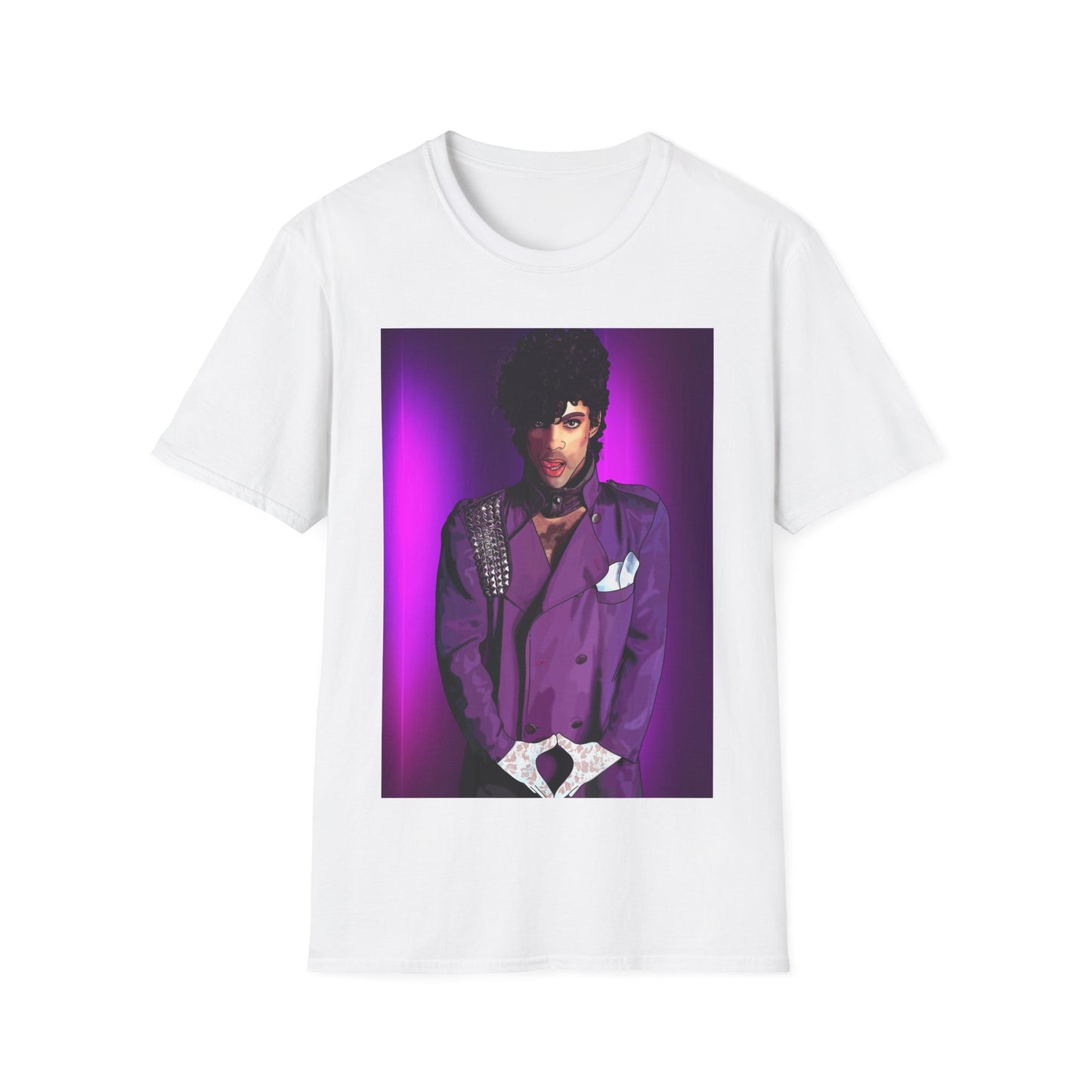 Purple Icon Portrait T-Shirt Prince