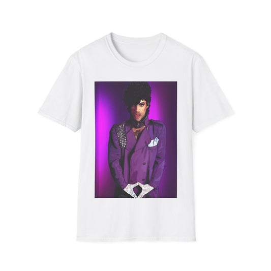 Purple Icon Portrait T-Shirt Prince