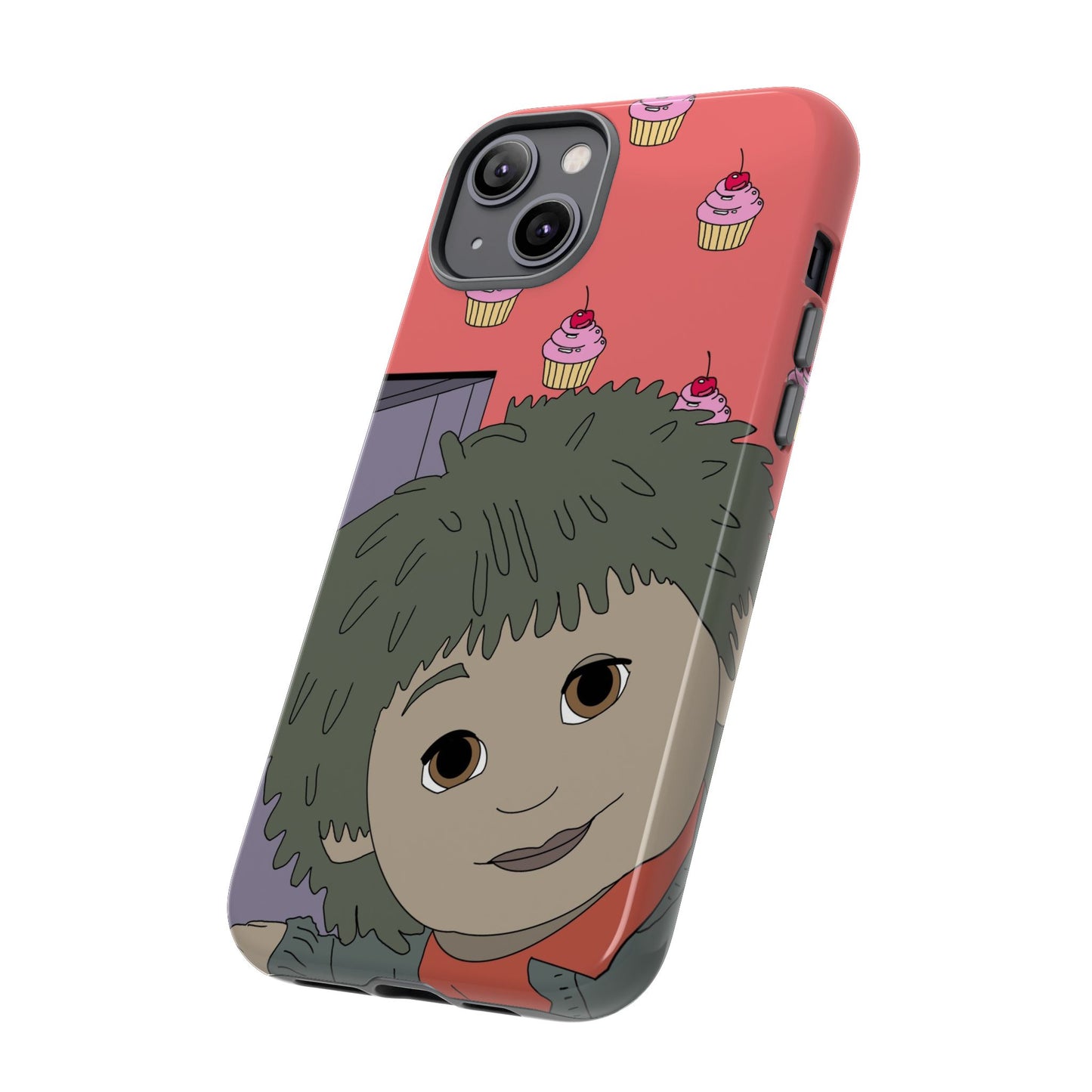 Cute Cupcake Tiny Phone Case — Whimsical Retro Character Protective Cover