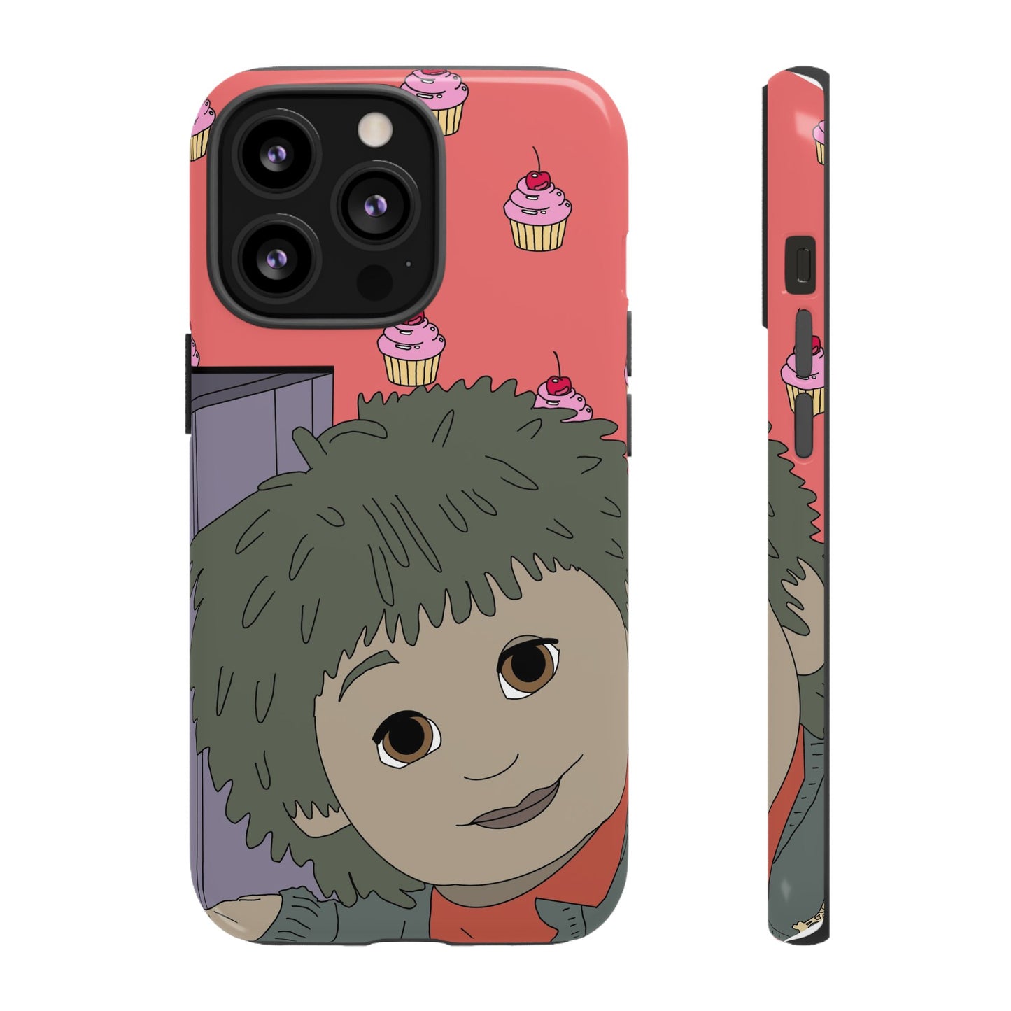 Cute Cupcake Tiny Phone Case — Whimsical Retro Character Protective Cover