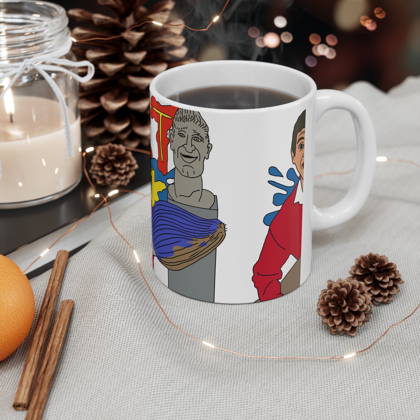 Retro Art Attack 90s Cartoon Coffee Mug — Ceramic Cup