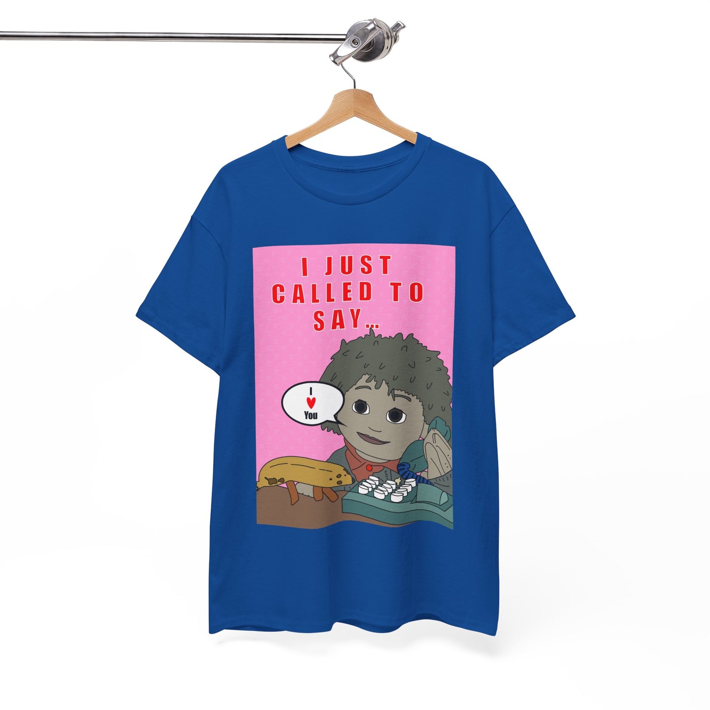 Limited Edition Valentines Day “I Just Called to Say I  You” Cartoon Graphic T-Shirt