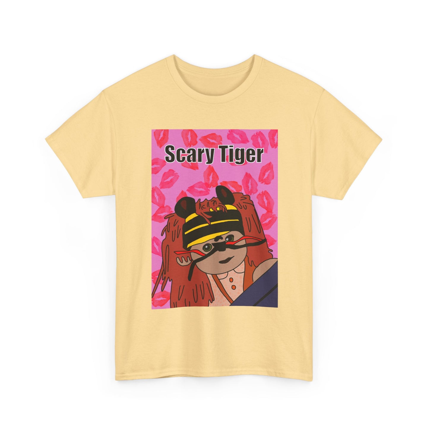 Limited Edition Valentines Day Scary Tiger Graphic Tee