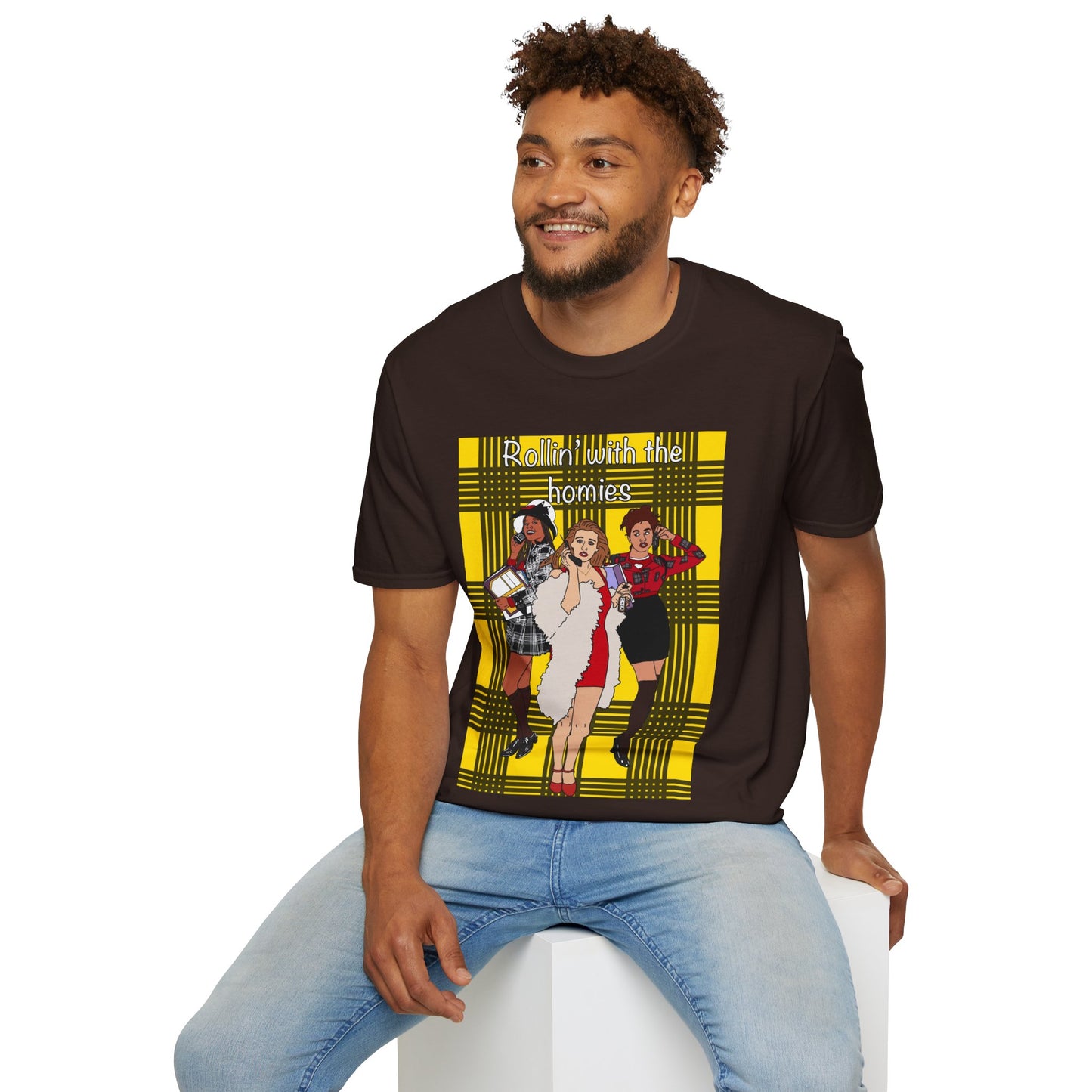 90s Clueless Graphic T-Shirt — ‘Clueless’ Plaid Inspired Retro Femme Tee