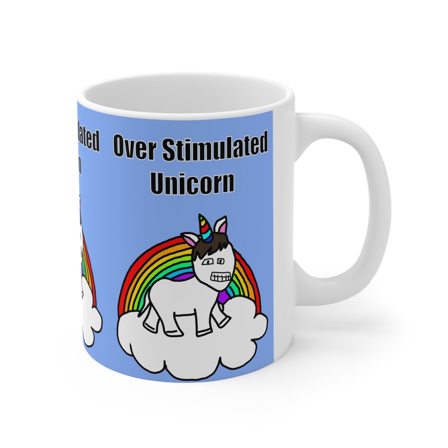 Over Stimulated Unicorn | Neurodivergent Mug | More Jam