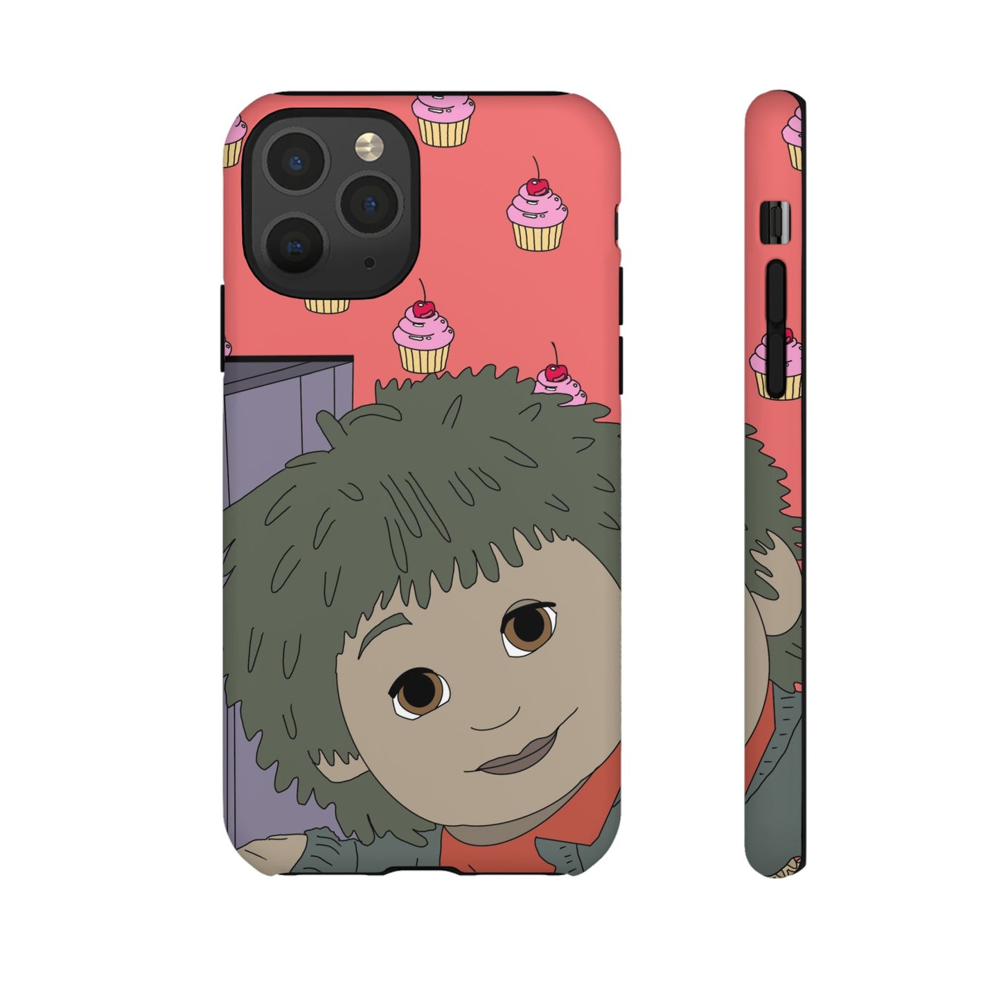 Cute Cupcake Tiny Phone Case — Whimsical Retro Character Protective Cover