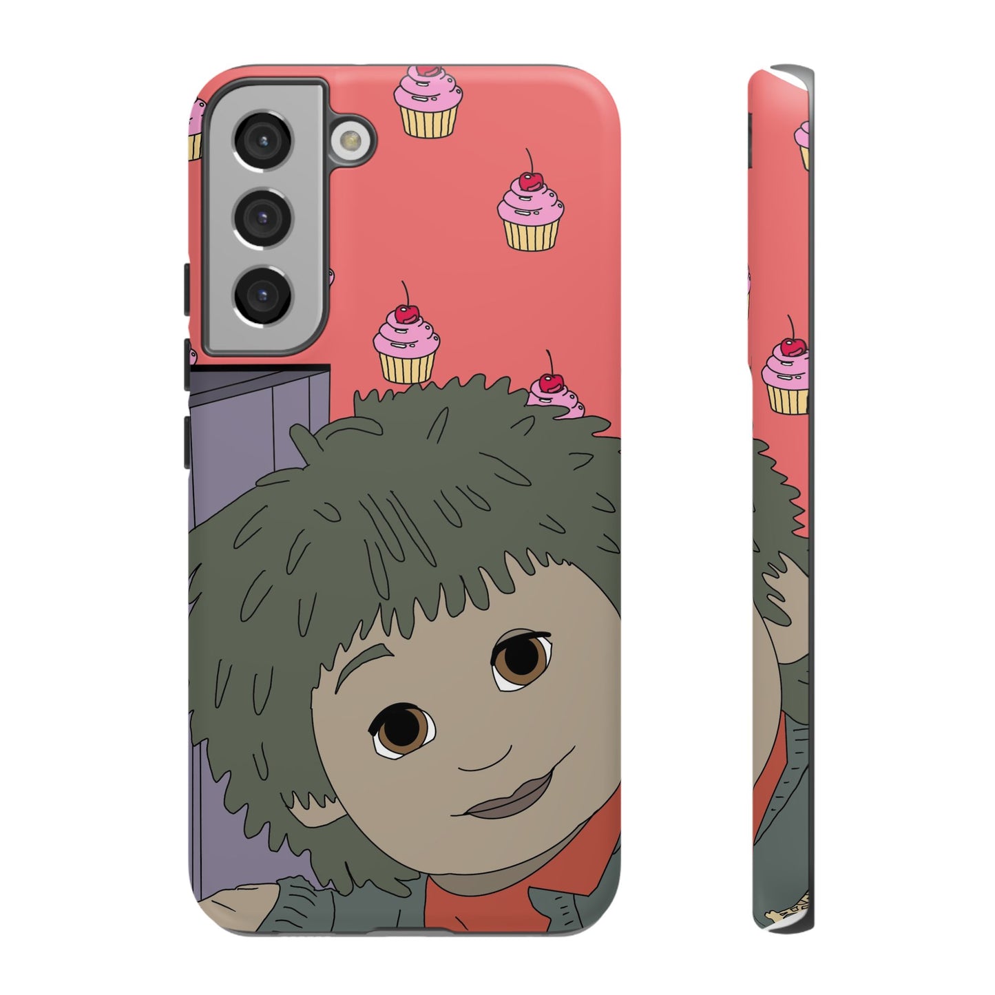 Cute Cupcake Tiny Phone Case — Whimsical Retro Character Protective Cover