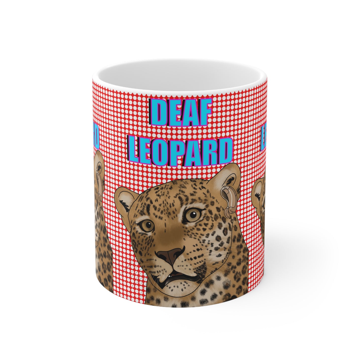 Deaf Leopard/ Def Leppard | Funny Mug | More Jam