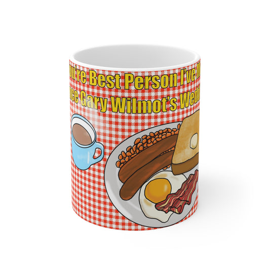 Alan Partridge Ceramic Mug — "You're Best Person I Ever Knew Since Gary Wilmot's Wedding" Retro Breakfast Coffee Cup