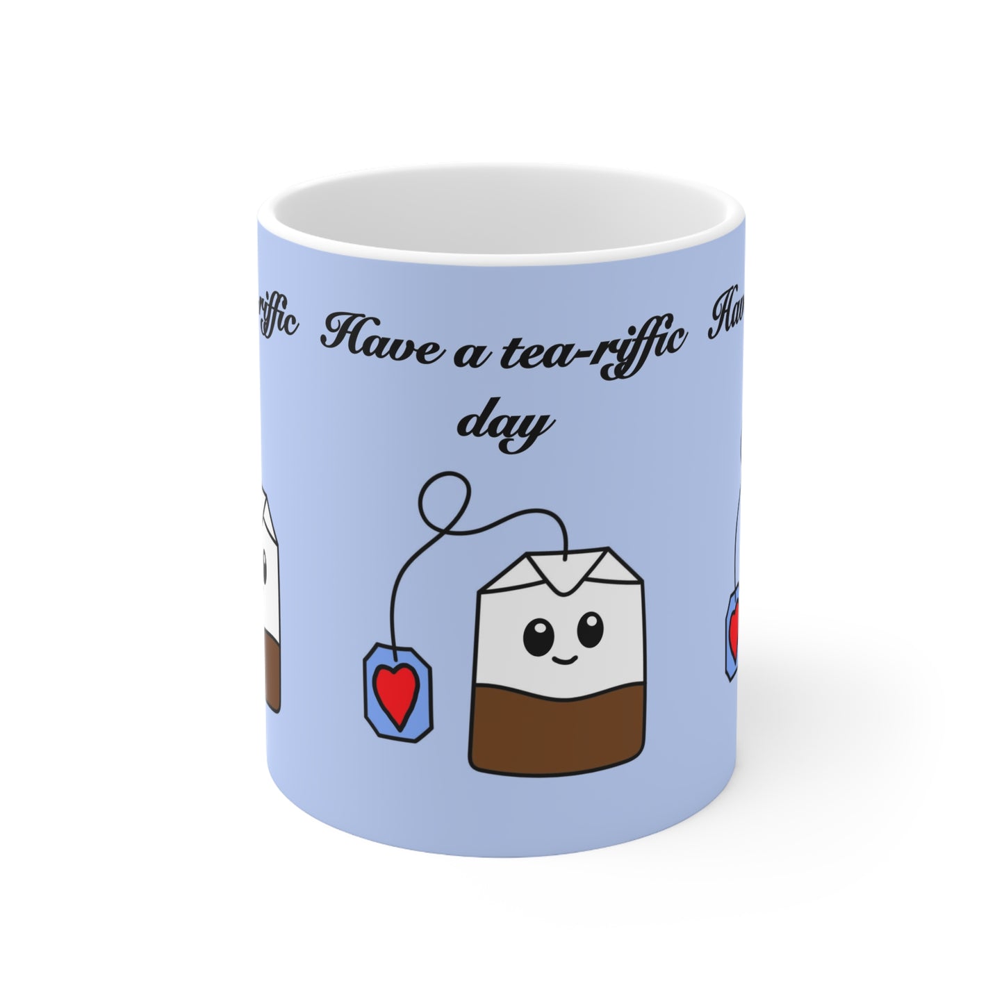 Have a Tea-rrific Day Mug — Cute Kawaii Tea Bag Ceramic Coffee Cup
