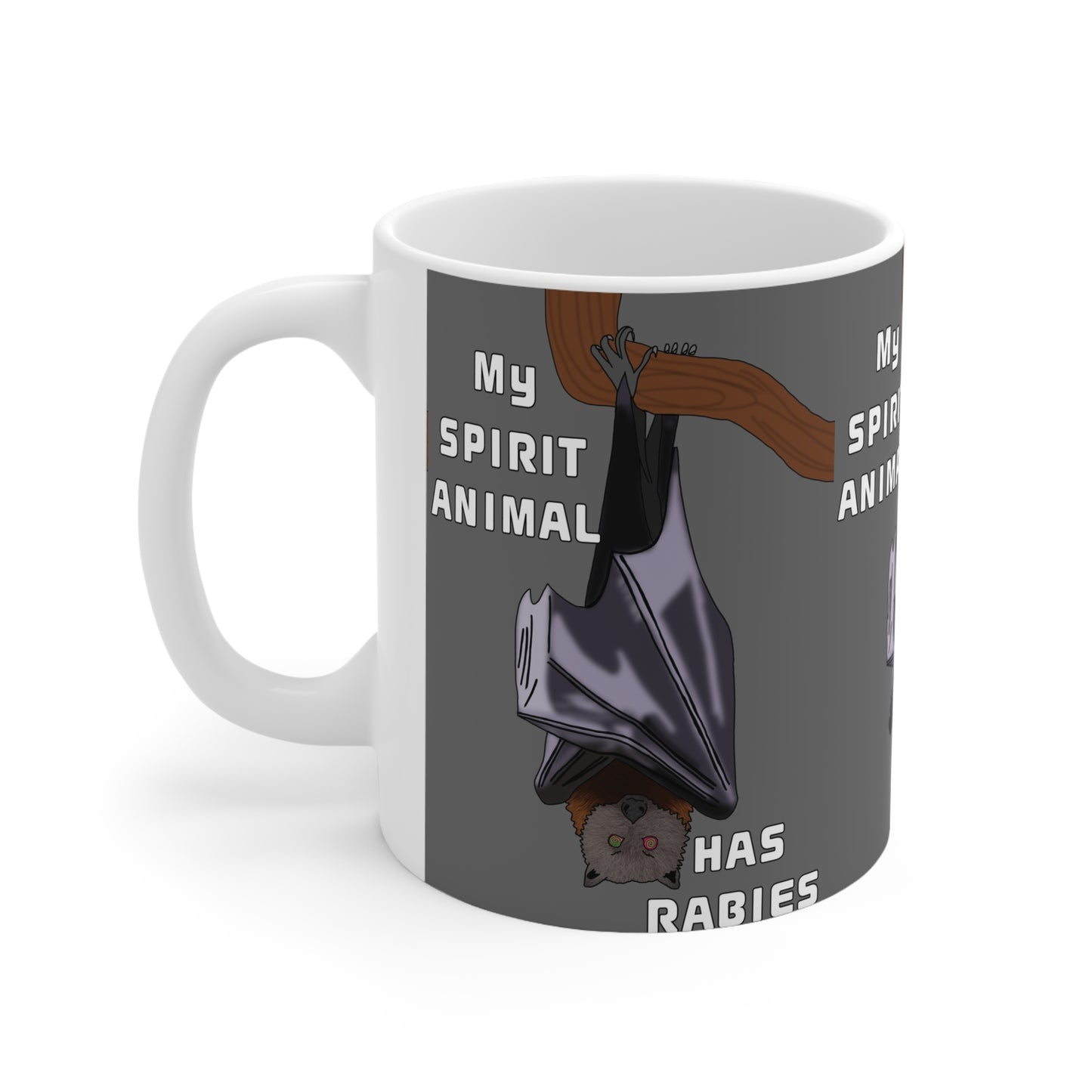 My Spirit Animal Has Rabies | Funny Bat Mug | More Jam