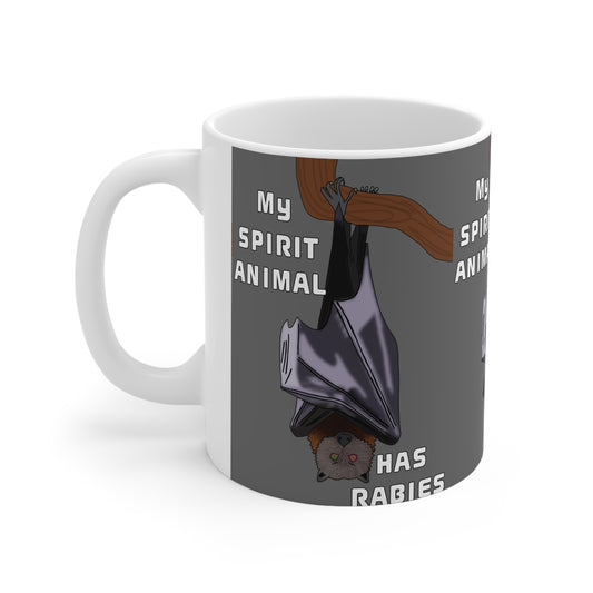 My Spirit Animal Has Rabies | Funny Bat Mug | More Jam