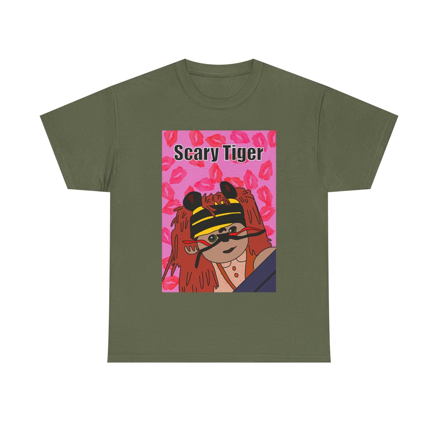 Limited Edition Valentines Day Scary Tiger Graphic Tee