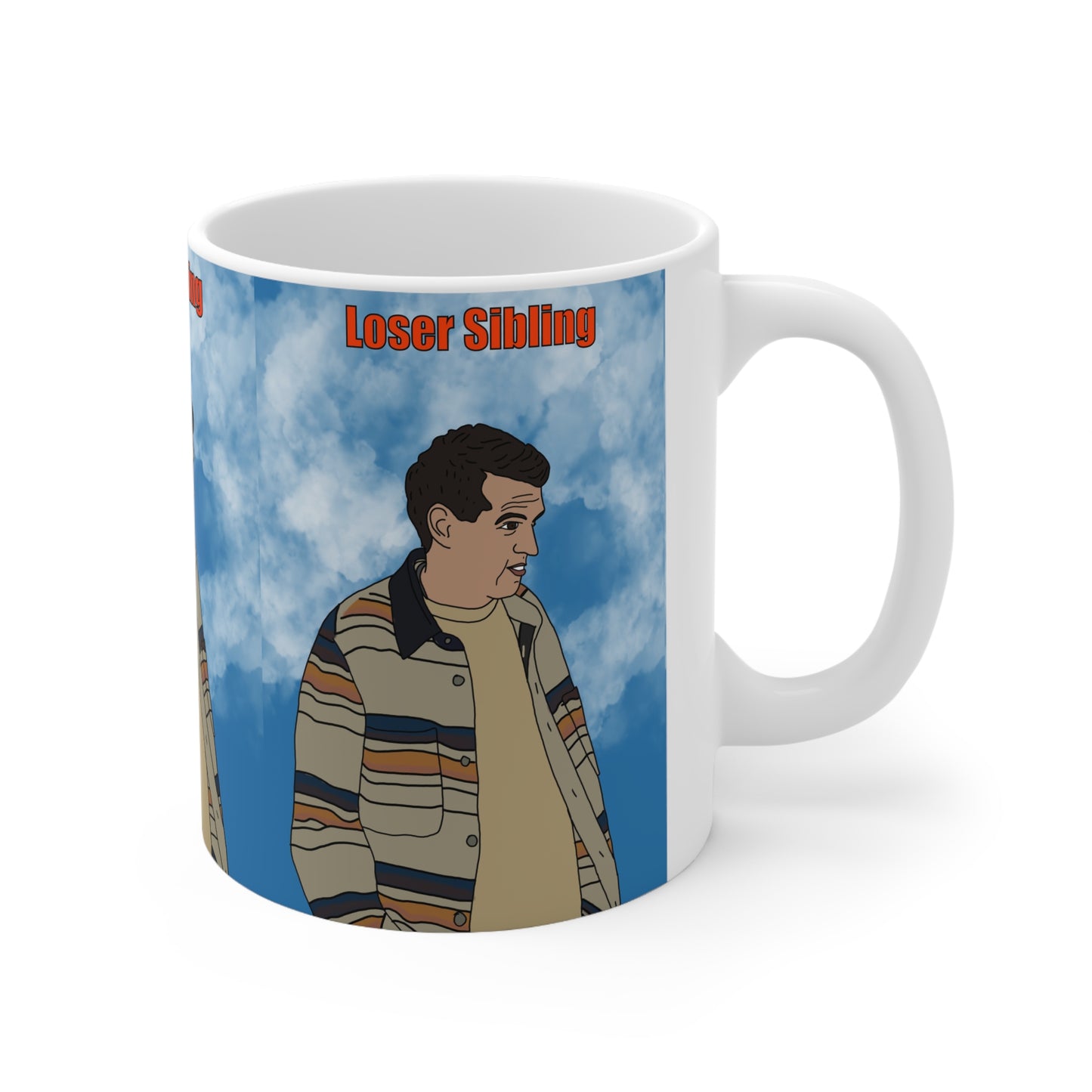 Loser Sibling Ceramic Mug —Nobody Wants This Illustration Coffee Cup (11oz, 15oz)