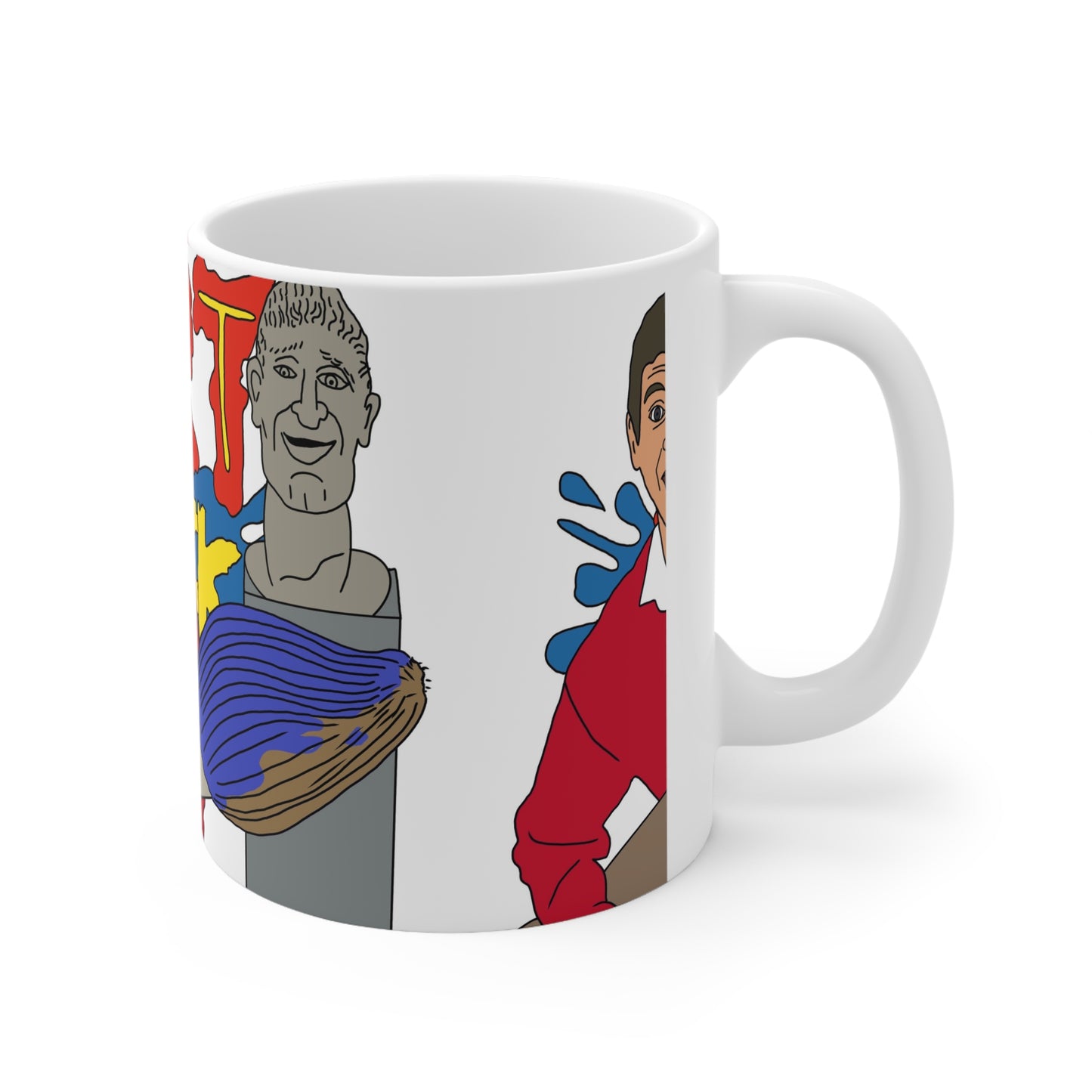 Retro Art Attack 90s Cartoon Coffee Mug — Ceramic Cup
