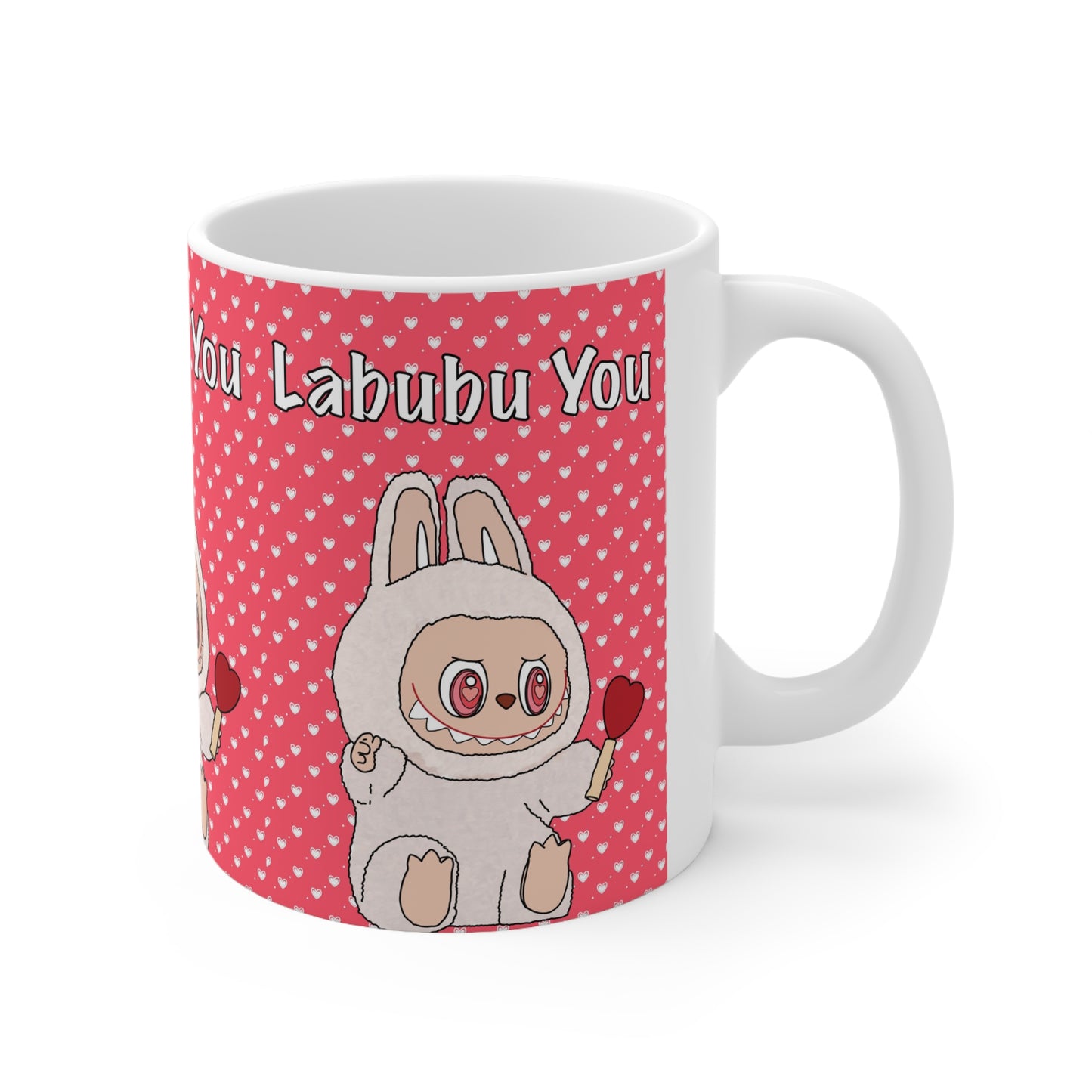 Cute "Labubu You" Ceramic Coffee Mug —
