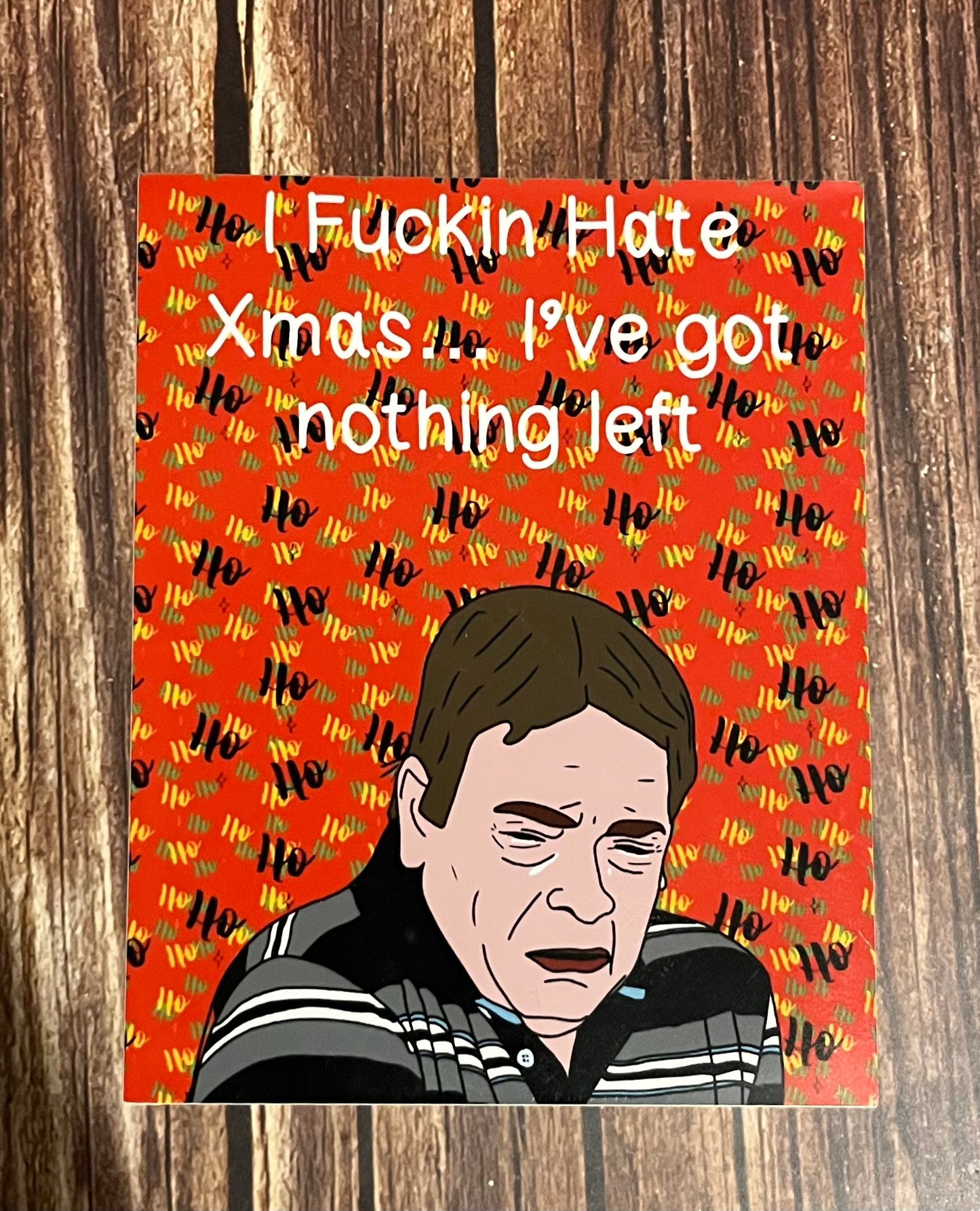 Ian Beale I’ve Got Nothing Left Christmas Wine Labels