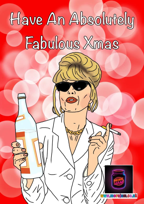 Absolutely Fabulous | Funny Christmas Card | More Jam