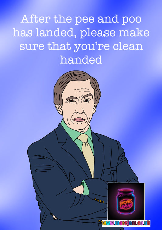 After the pee and poo Alan Partridge Funny Card - More Jam
