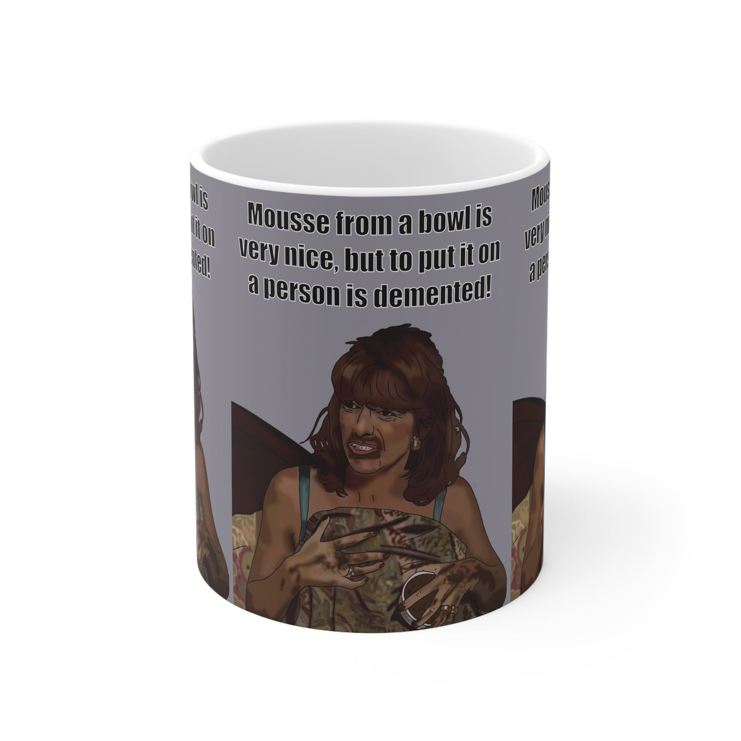 Alan Partridge Jill 'Mousse From A Bowl Is Very Nice' Funny BBC Mug