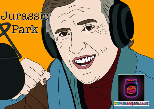Alan Partridge Jurassic Park Funny Card - More Jam