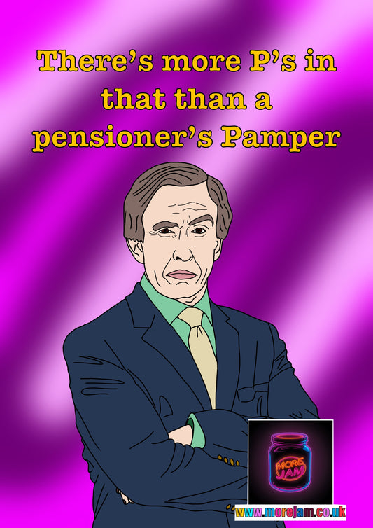 Alan Partridge More P’s Than A Pensioners Pampers Funny Card - More Jam