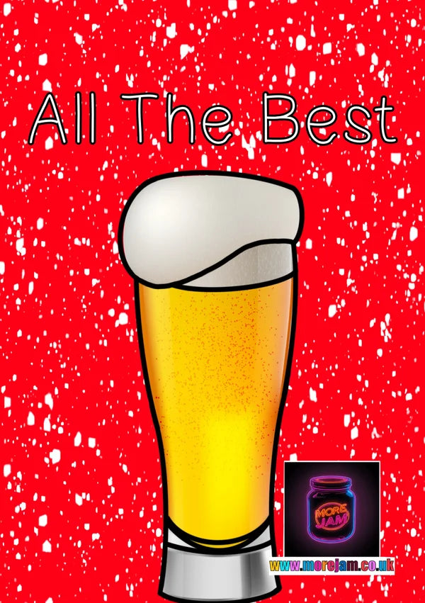 All The Best Pint | Funny Christmas Card | More Jam