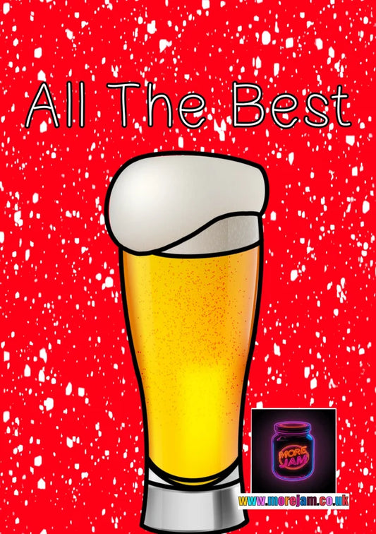 All The Best Pint | Funny Christmas Card | More Jam