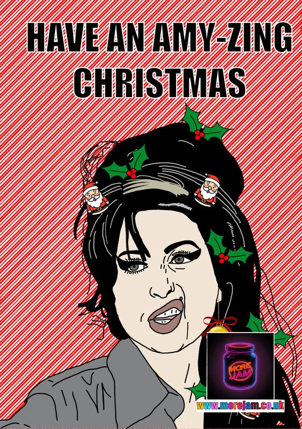 Amy Winehouse | Funny Christmas Card | More Jam