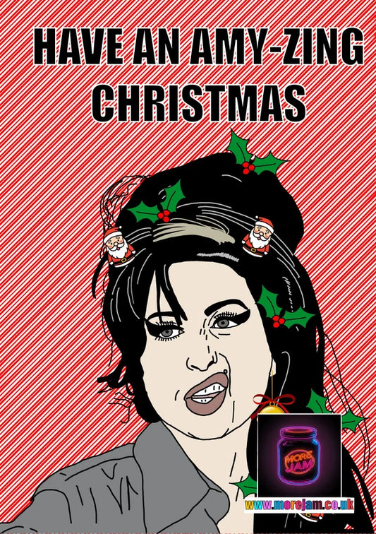 Amy Winehouse | Funny Christmas Card | More Jam