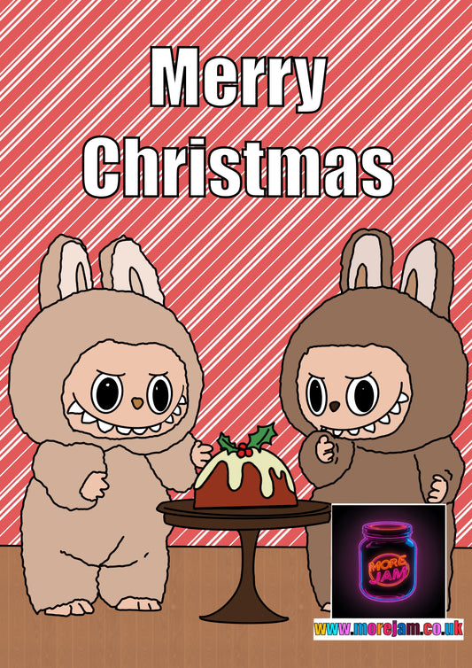 Christmas Card Labubu Christmas Cake
