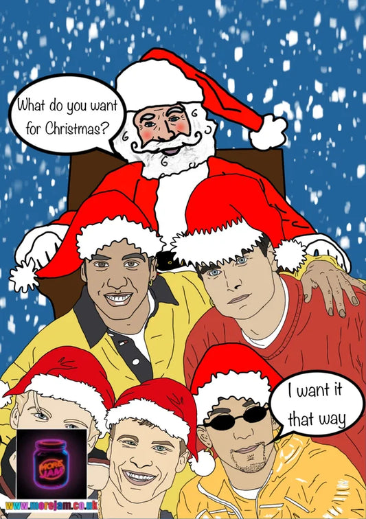Backstreet Boys I Want... It That Way | Funny Christmas Card | More Jam