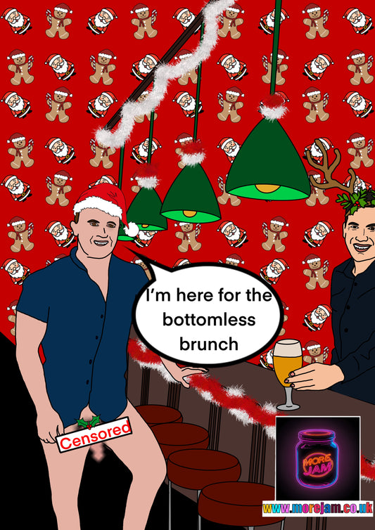  Bottomless Brunch | Funny Christmas Card | More Jam