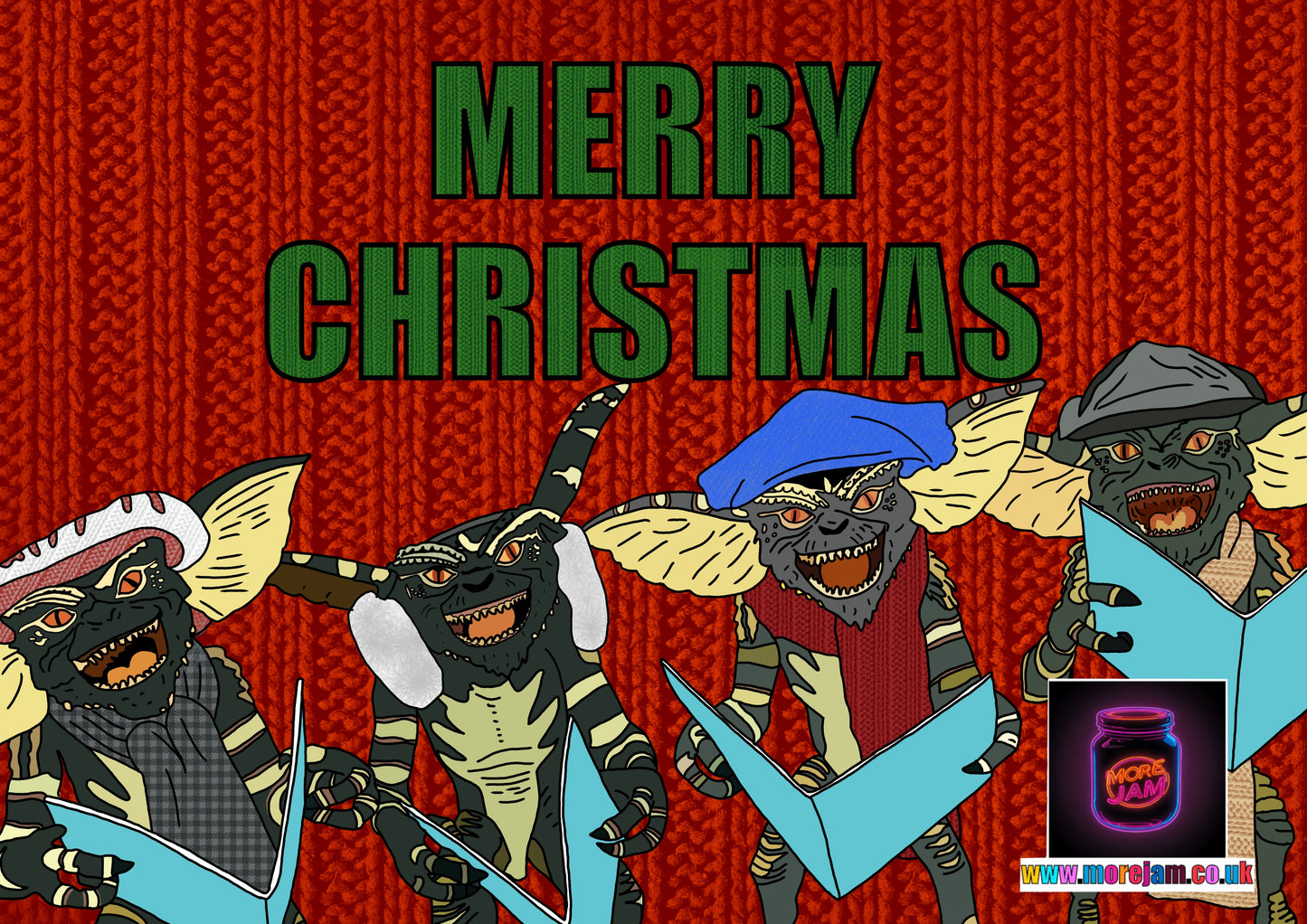 Christmas Card Gremlins Christmas Carols
