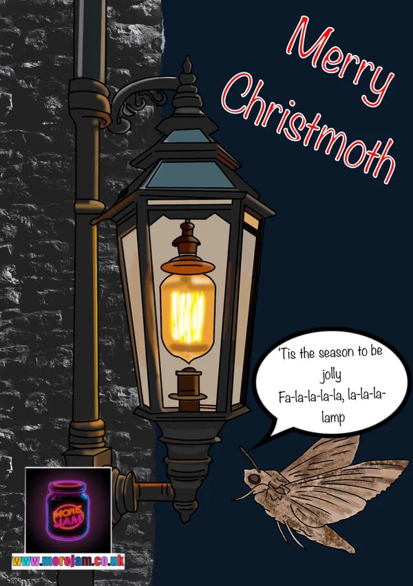 Christmoth Lamp | Funny Christmas Card  | More Jam