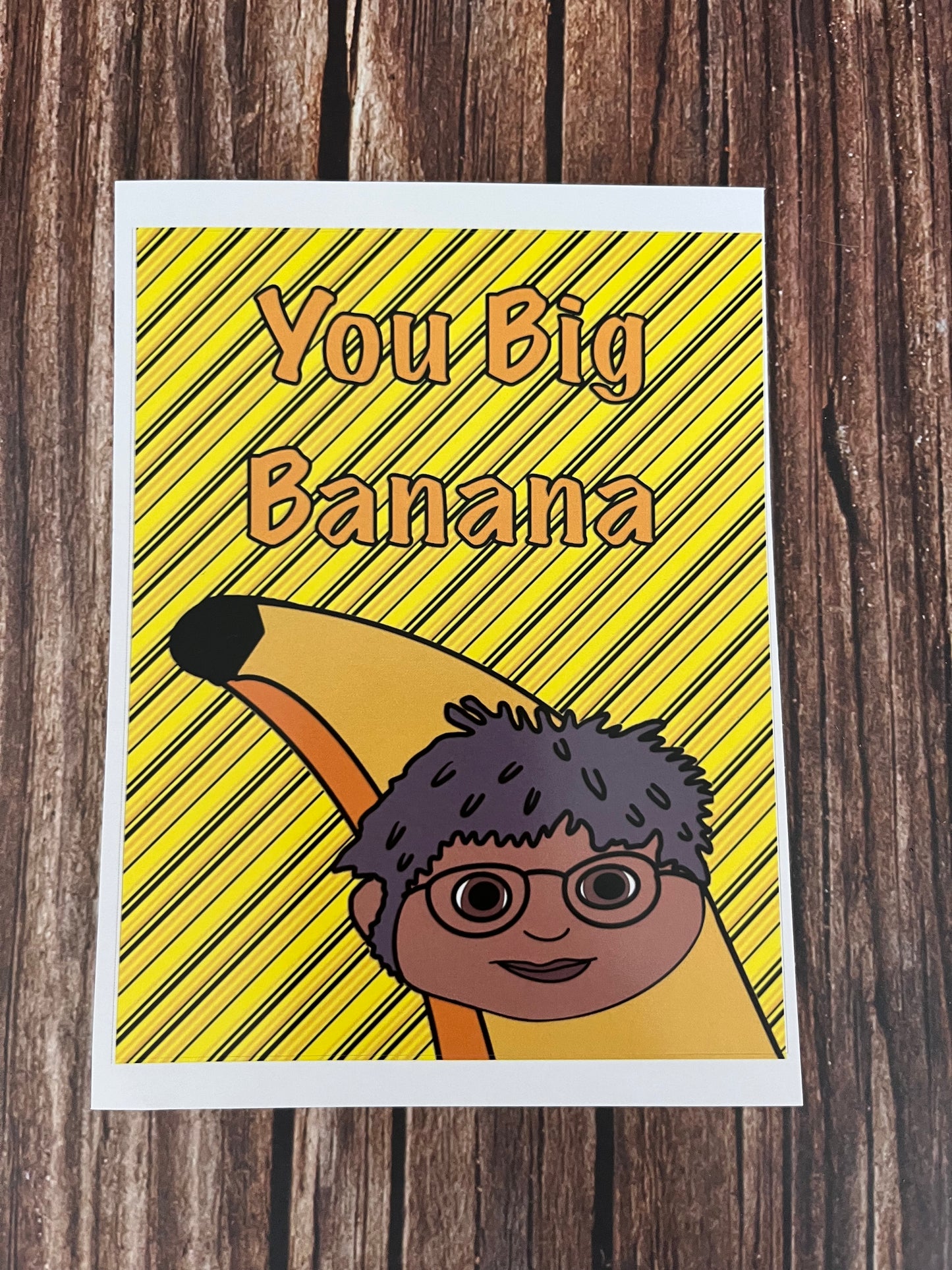 You Big Banana Wine Label