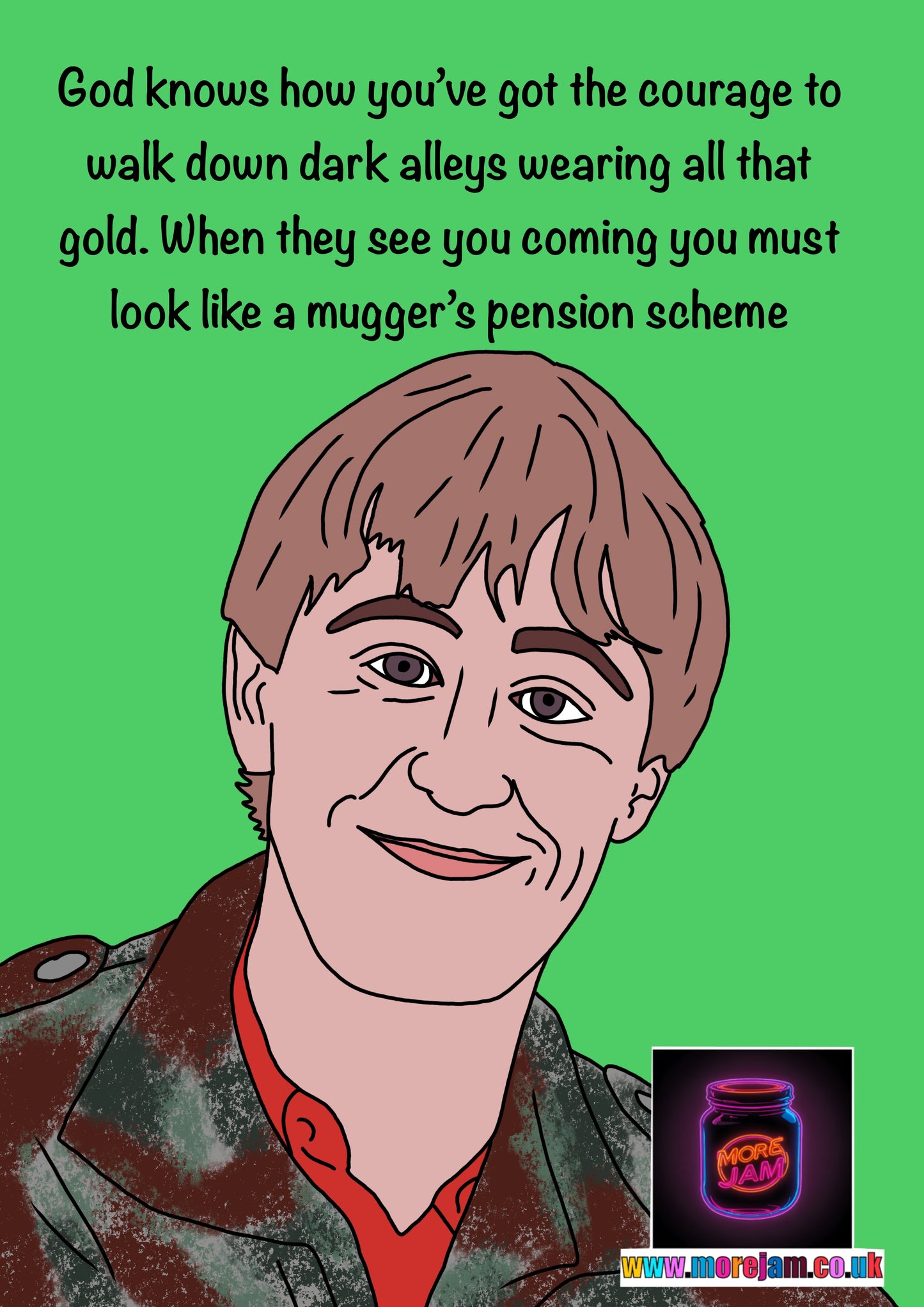 Rodney Trotter Muggers Pension Scheme | Funny BBC Comedy Only Fools & Horses Card | More Jam